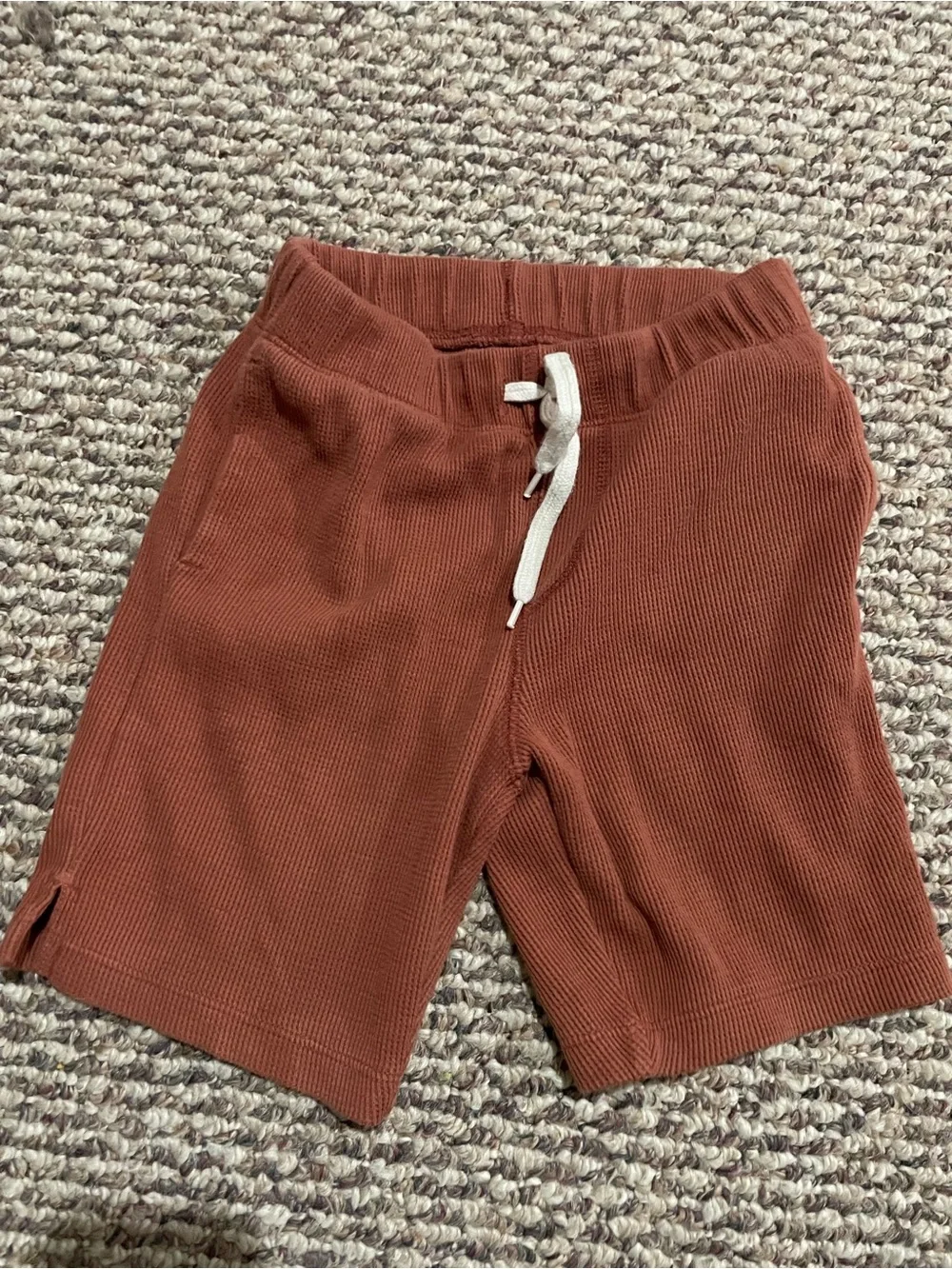 Old Navy Rust Drawstring Ribbed Lounge Shorts